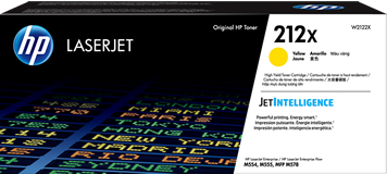 HP 212X Yellow Original LaserJet Toner Cartridge, W2122X - 10,000 Pages